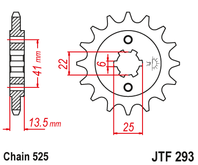 JT SPROCKETS gear wheel JTF293.15 (PD06, 29315jt)
